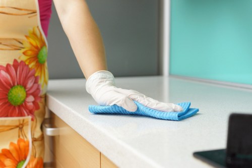 Airbnb cleaner preparing a guest-ready bedroom in Paddington