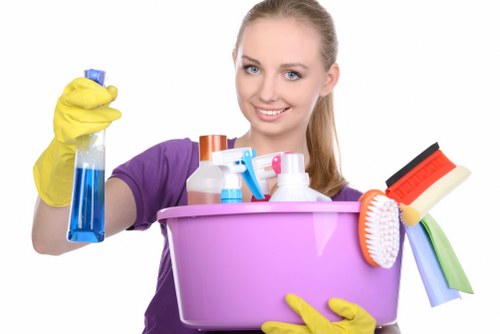 Local cleaning team working in a Paddington residential property